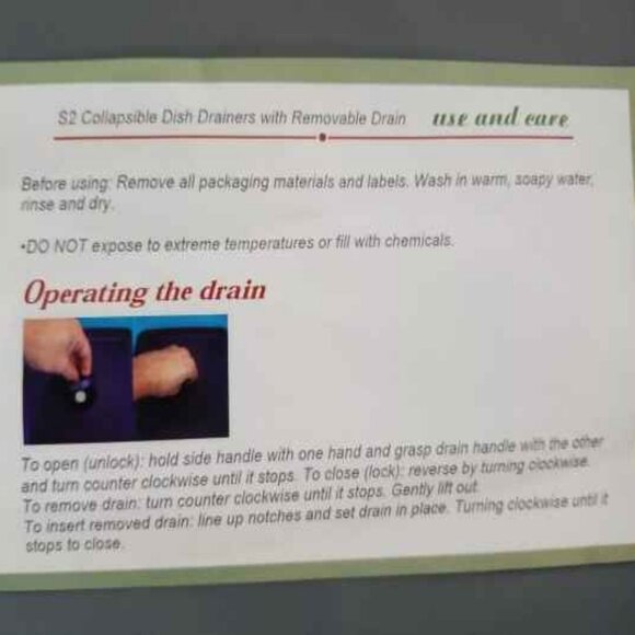 Mark Charles Misilli Set of 2 Collapsible Dish Drainers w/ Removable Drain Grey - Picture 5 of 10